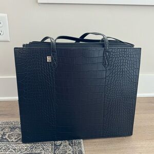 Beis The Work Tote - Black Croc